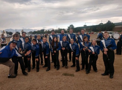 Clarinet section before parade