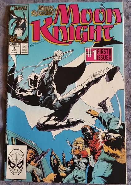 A rare original copy of Marc Spector: Moon Knight Issue 1.