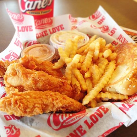 A meal at Raising Canes