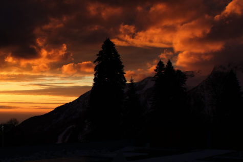  A snow covered mountain in the foreground of a beautiful sunset.

Photo Credit: arbyreed on word press
