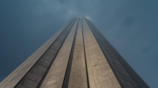 A tall concrete tower.
